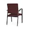 Lesro Newport Guest Chair Metal Frame, Charcoal, RF Nebbiolo Upholstery NP1101 - alternate 2